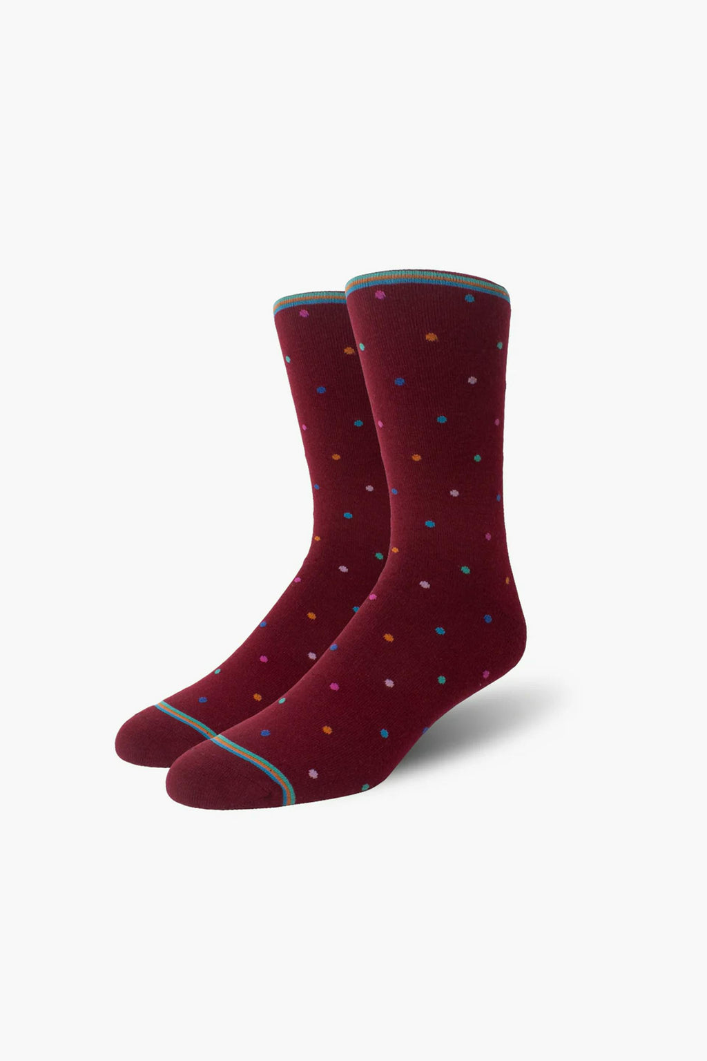 Maroon Cosmic Polka Dots
