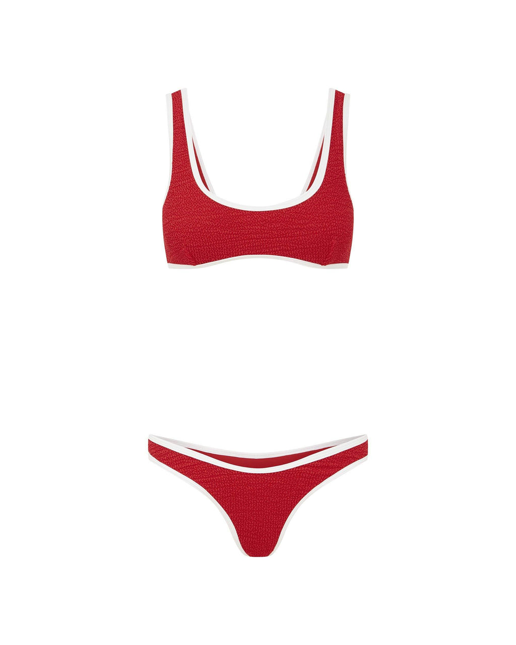 THE 90'S DUO PANT - RED/ WHITE CRIMP