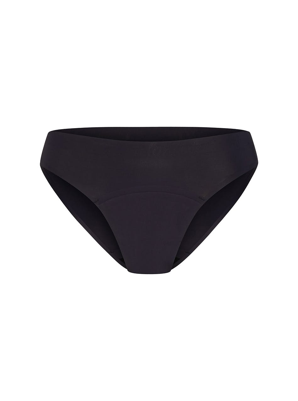 Seamfree Period Bikini Moderate Absorbency Black