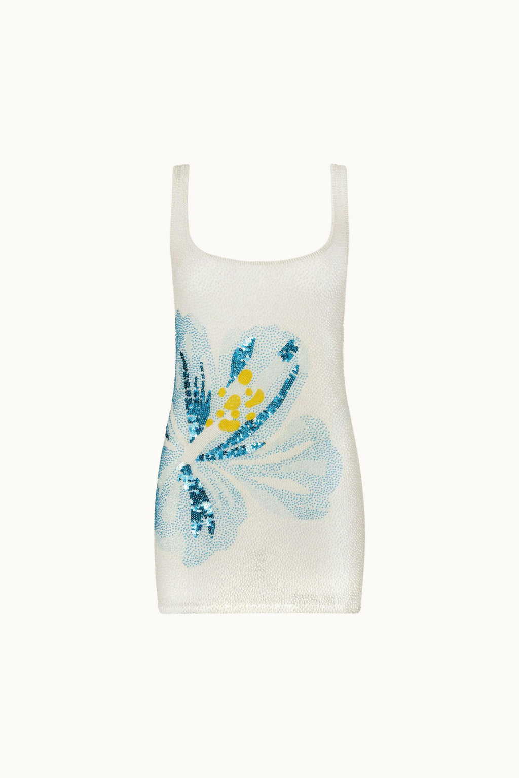 MONSOON BEADED MINI DRESS - SKY BLUE BEADS