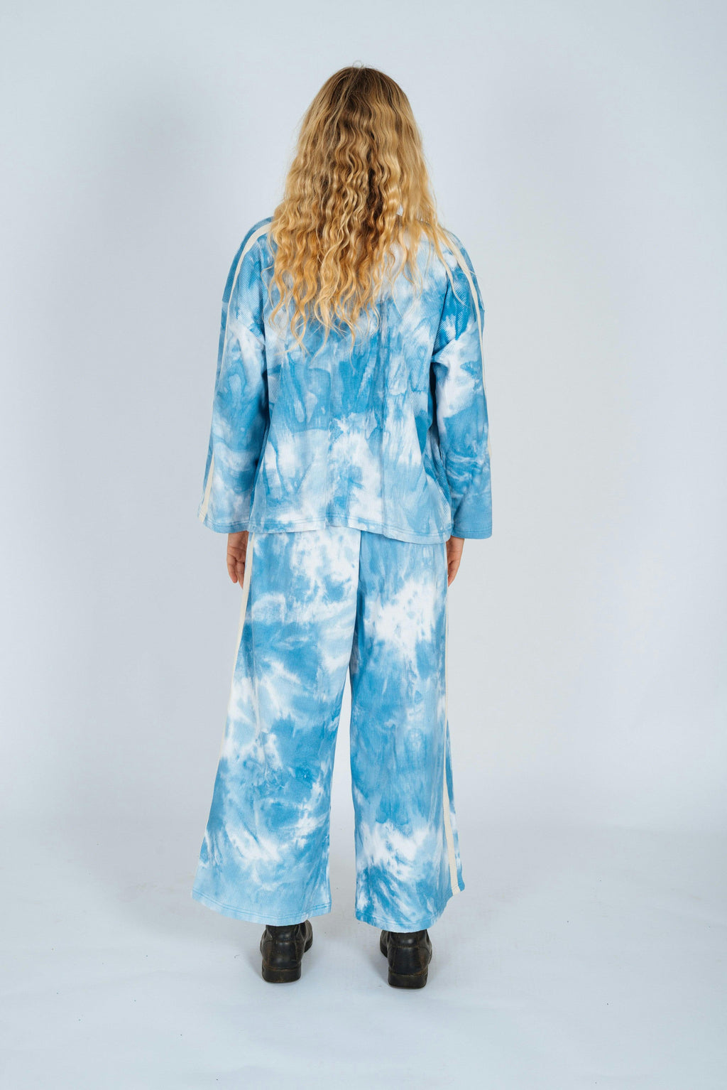 Waffle Lounge Pants in Cloud Tie Dye
