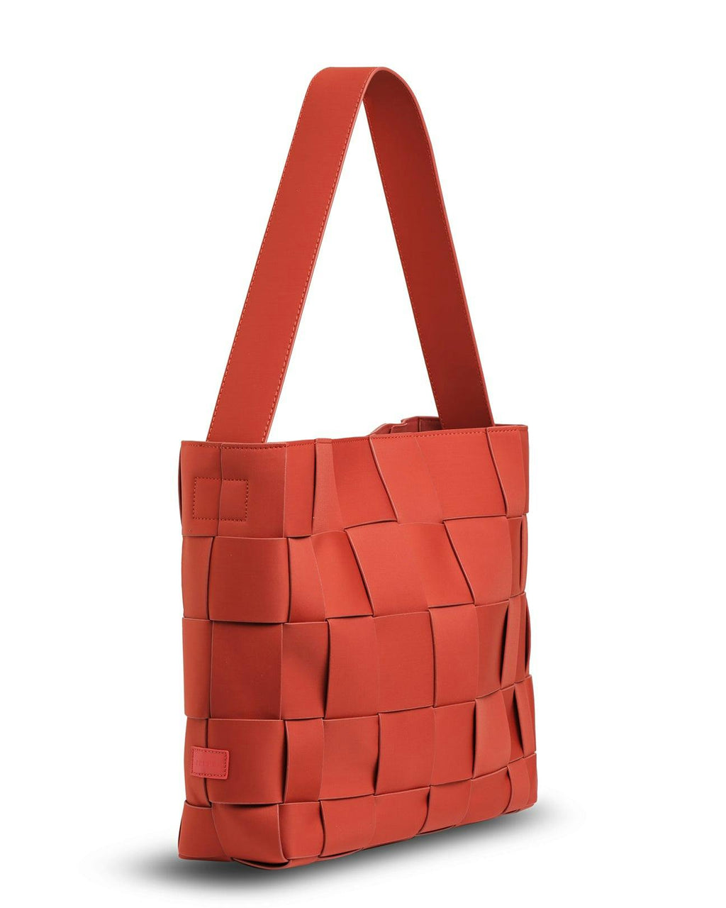 Prene | The Scarlett Bag (CHILLI RED) Woven Neoprene Everyday Shoulder Bag