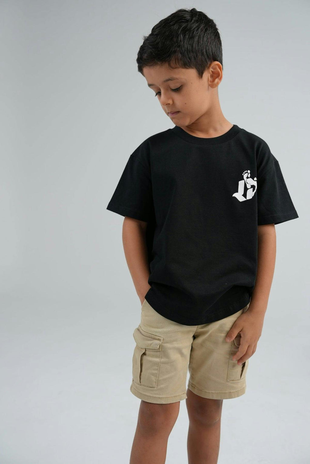 Kids "Footprint" Tee – Black