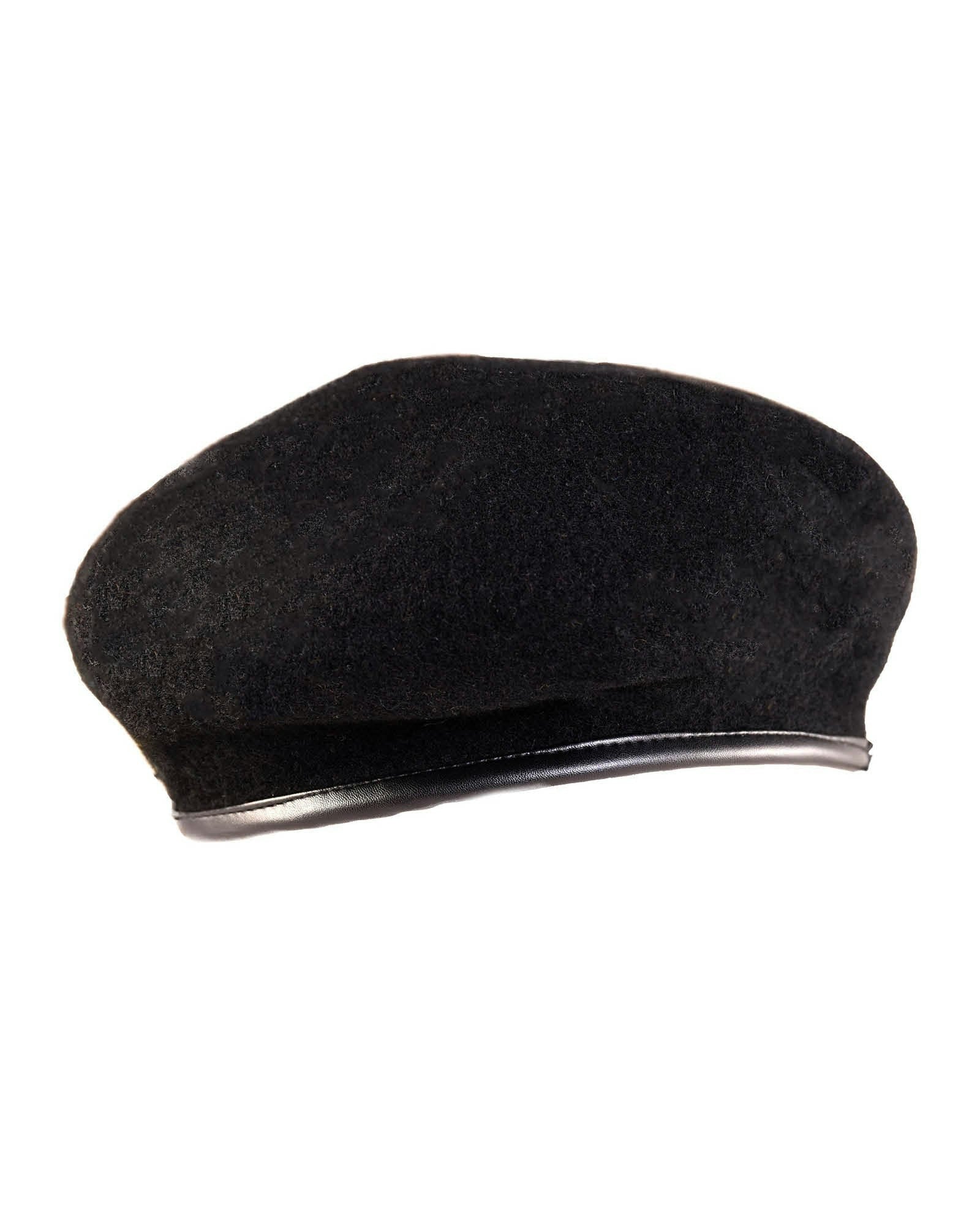 The Château Beret – Black Wool French Artist Hat