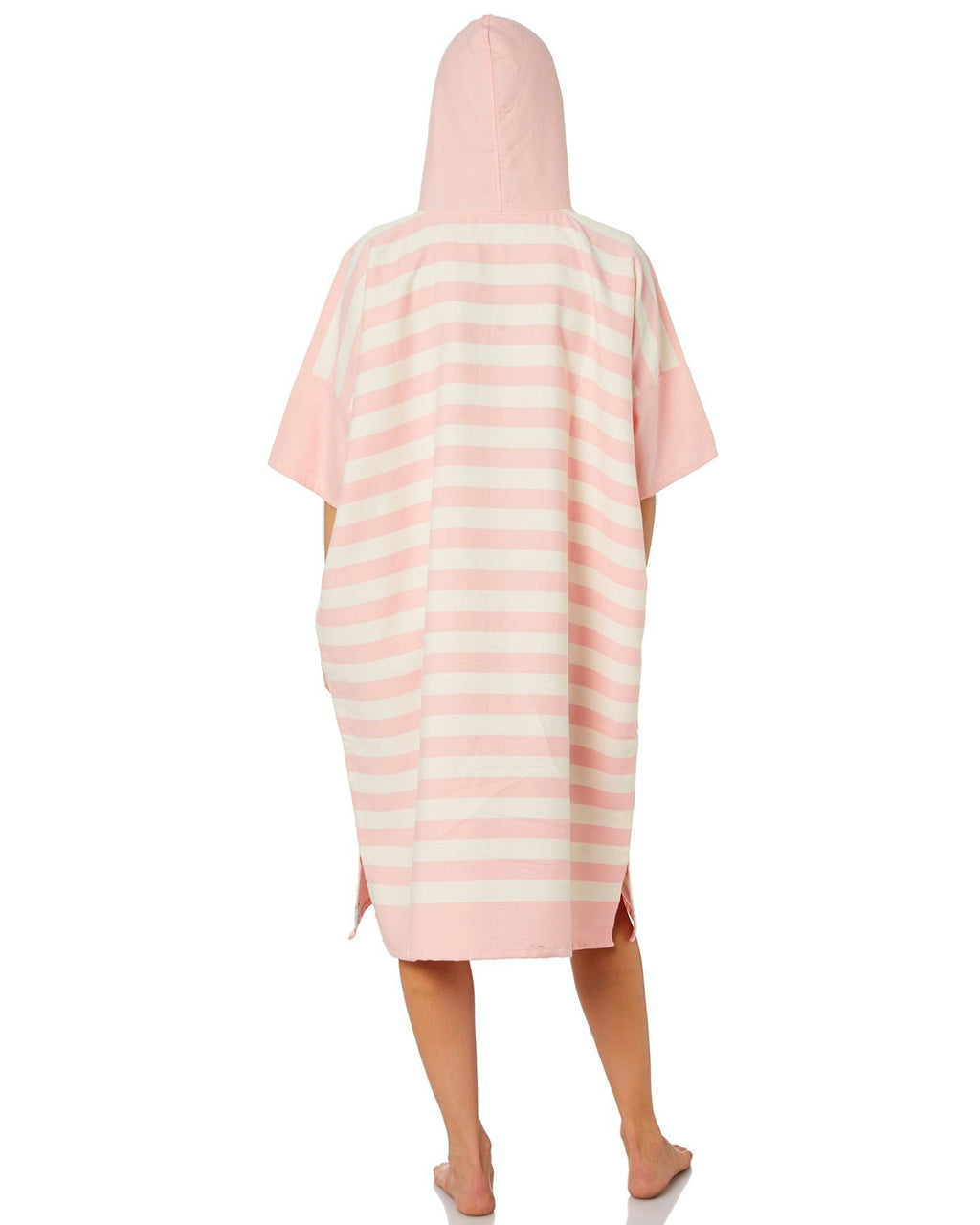 Ocean Pink Stripe Large Poncho