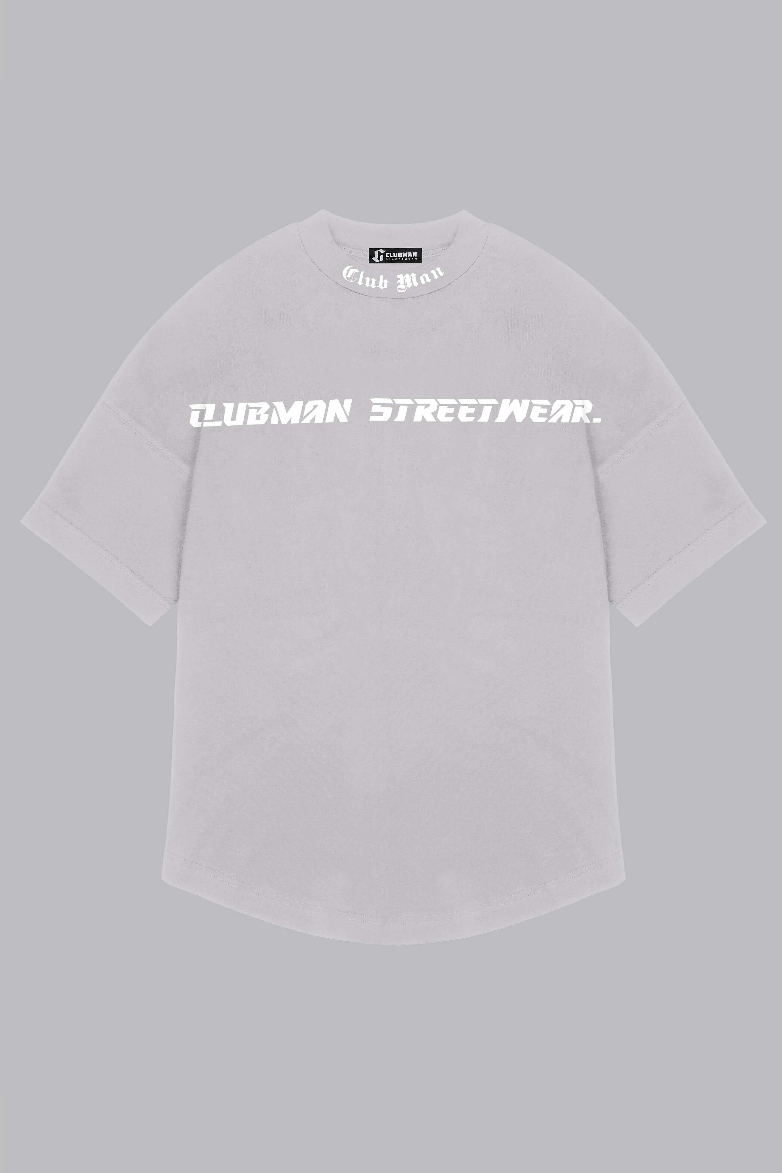 CLUBMAN Oversized 'Silver Script' T-shirt