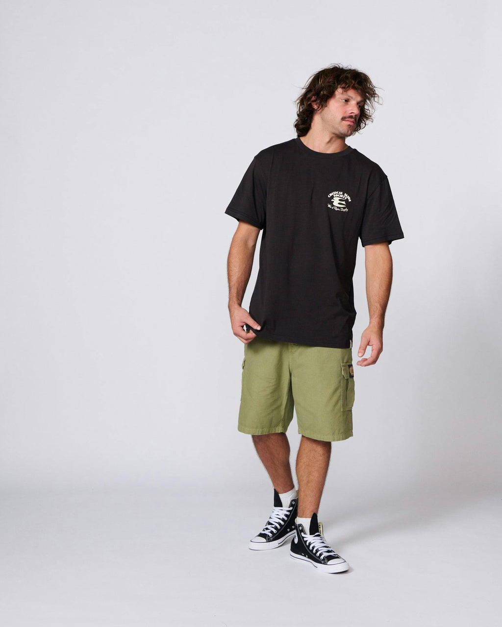 Wax and Resin Tee - Vintage Black