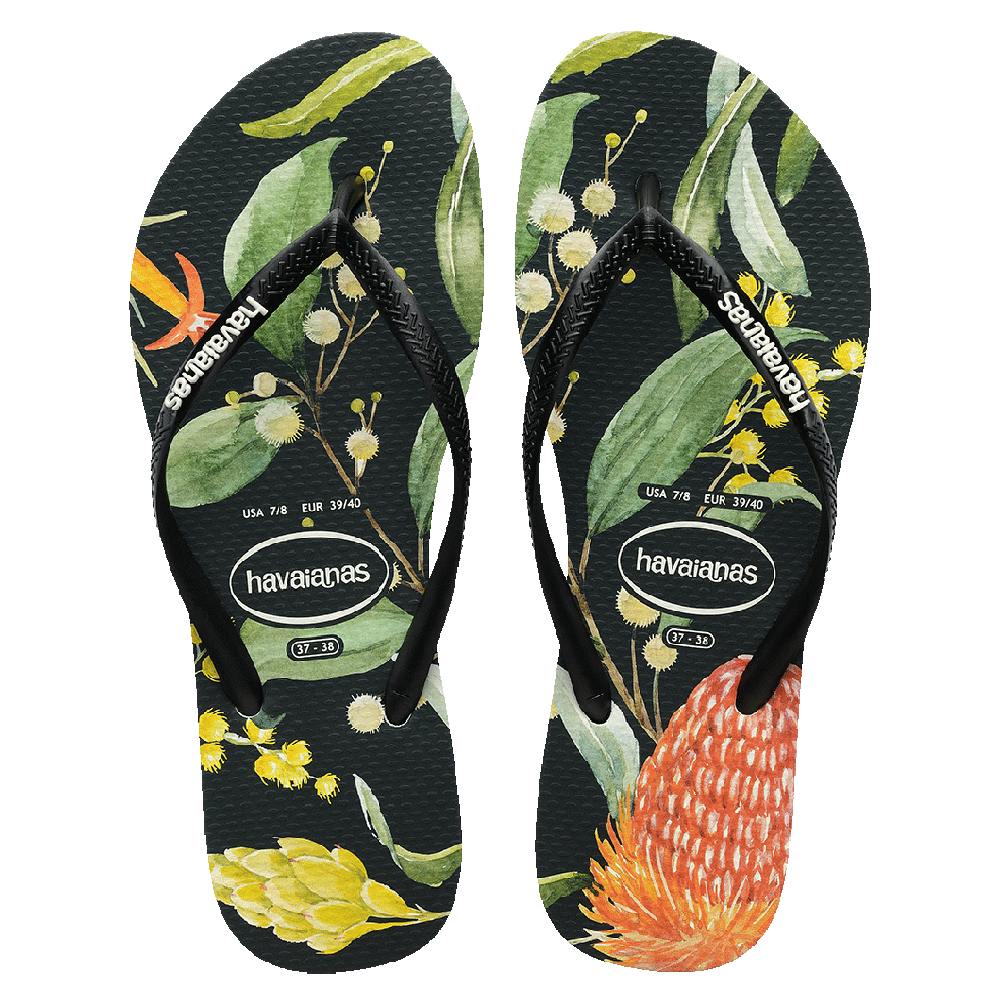 Slim Fauna Bush Flower Thongs