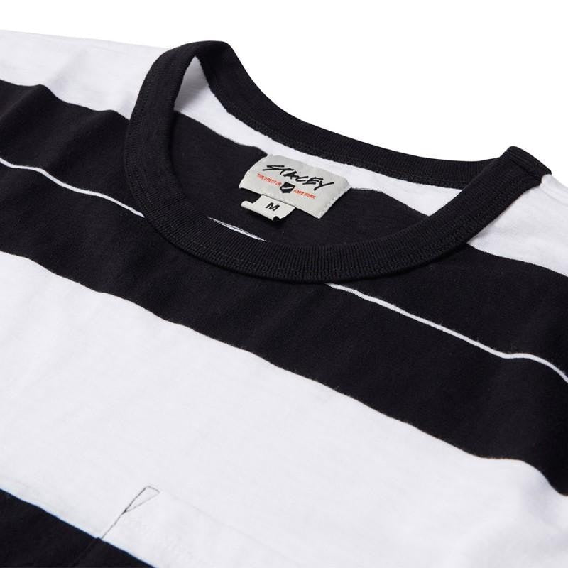 STRIPED TEE / BLACK ~ WHITE