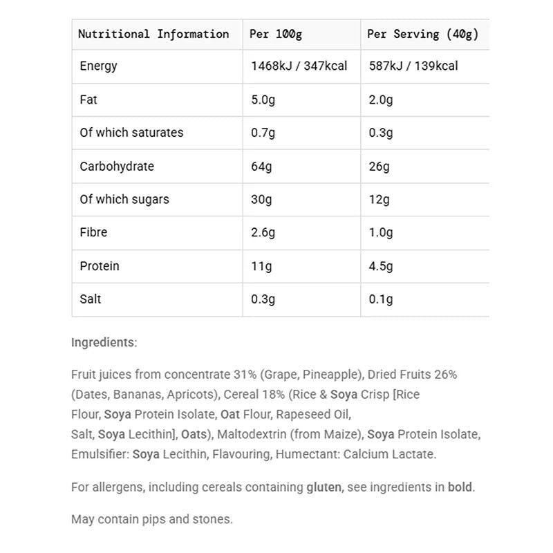 GO Energy Mini Bar 40g Banana Fudge Single