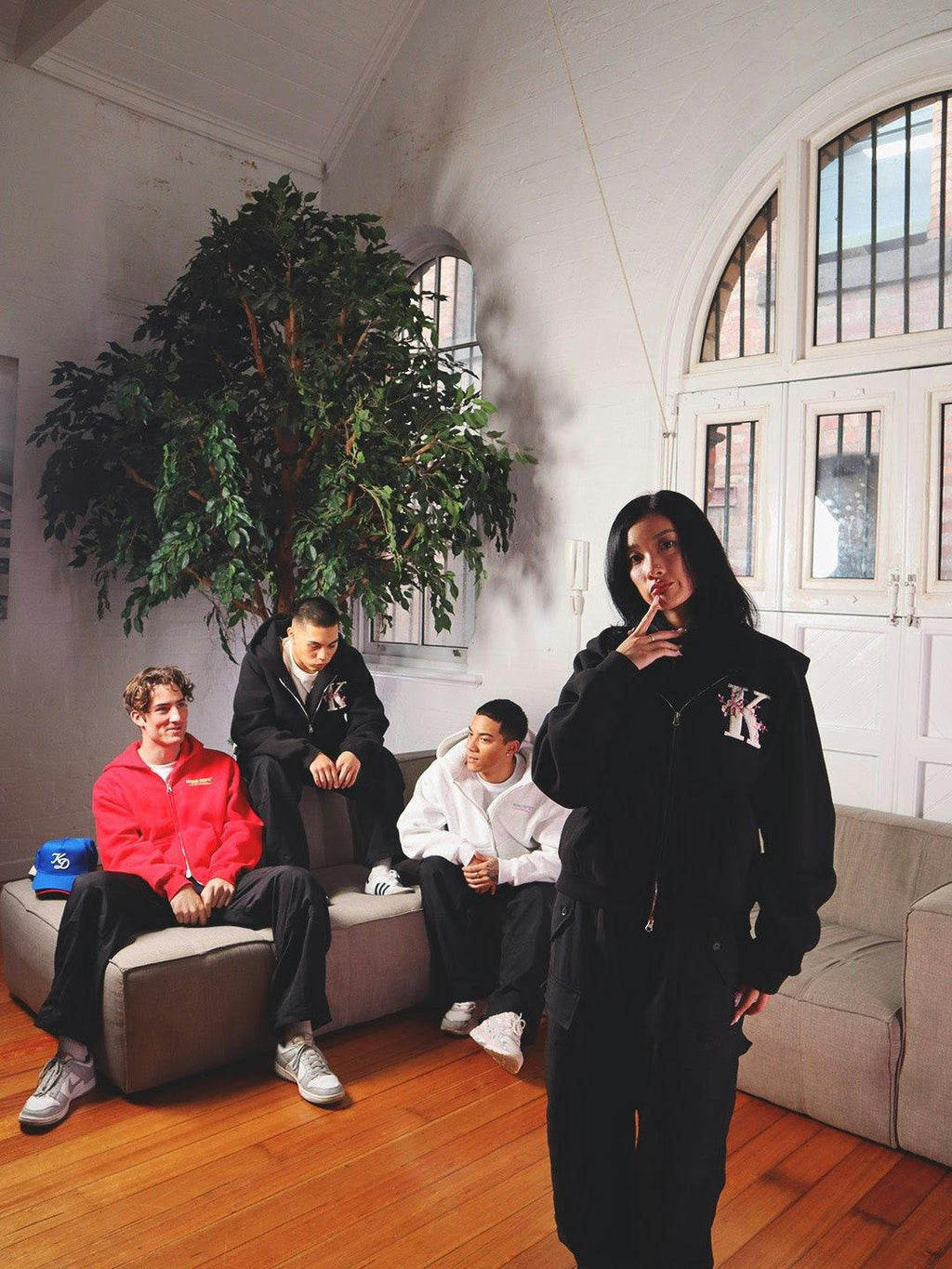 K Blossom Zip Up Hoodie