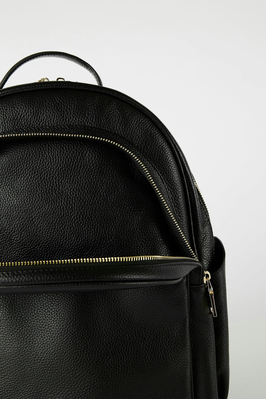 Leather Backpack | Black Gold