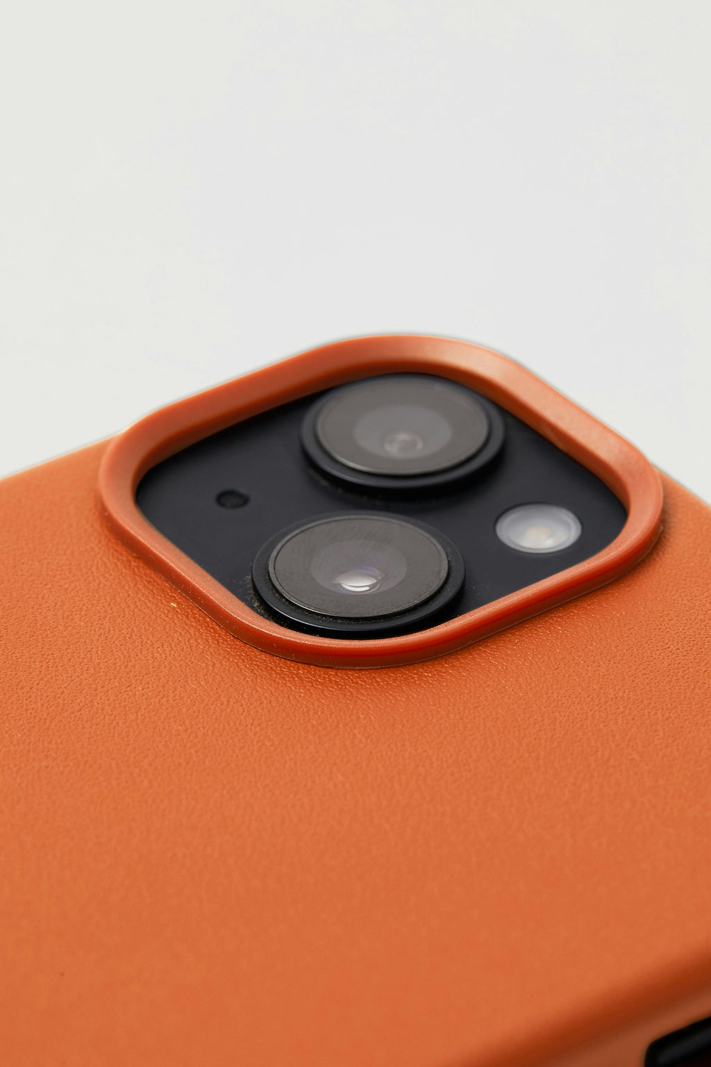 Vegan Leather iPhone 14 Case | Orange