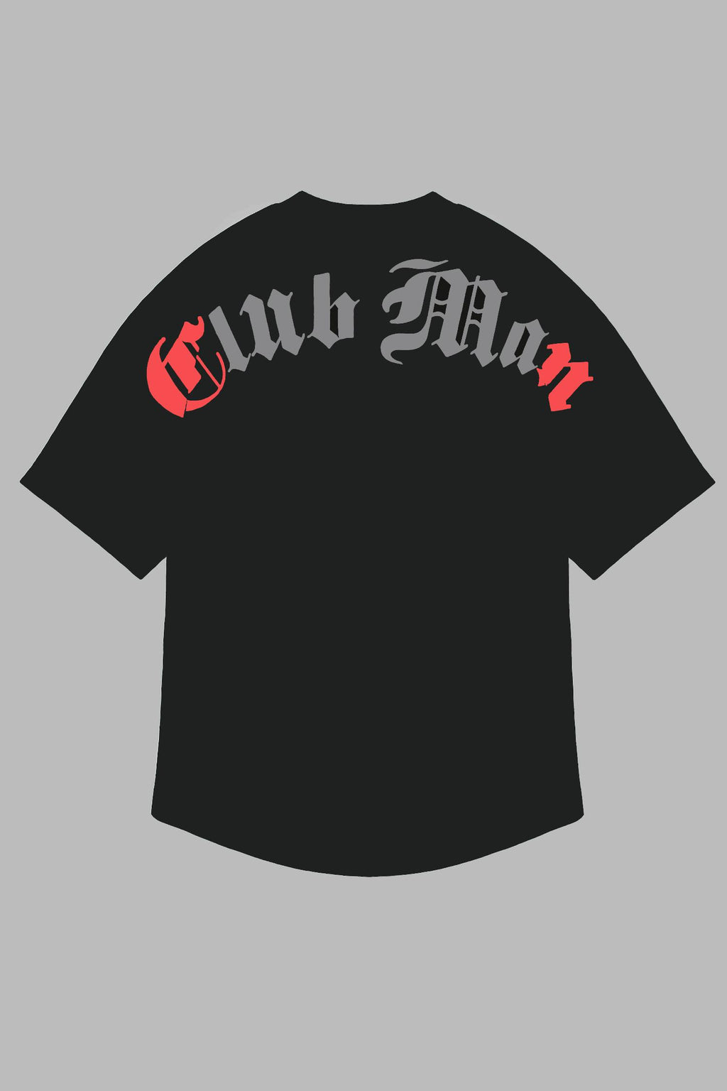 Clubman "TEXTURE" Tee – Black/Red Grey