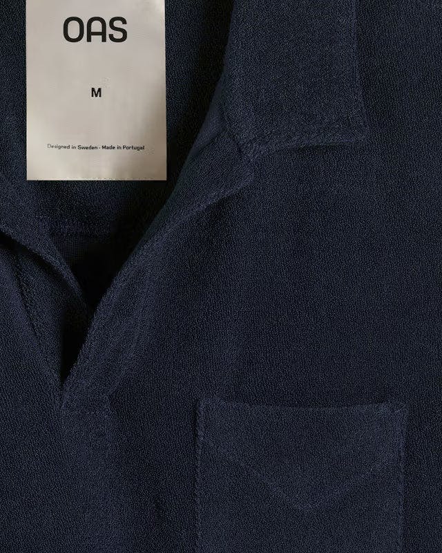 OAS Navy Polo Terry Shirt
