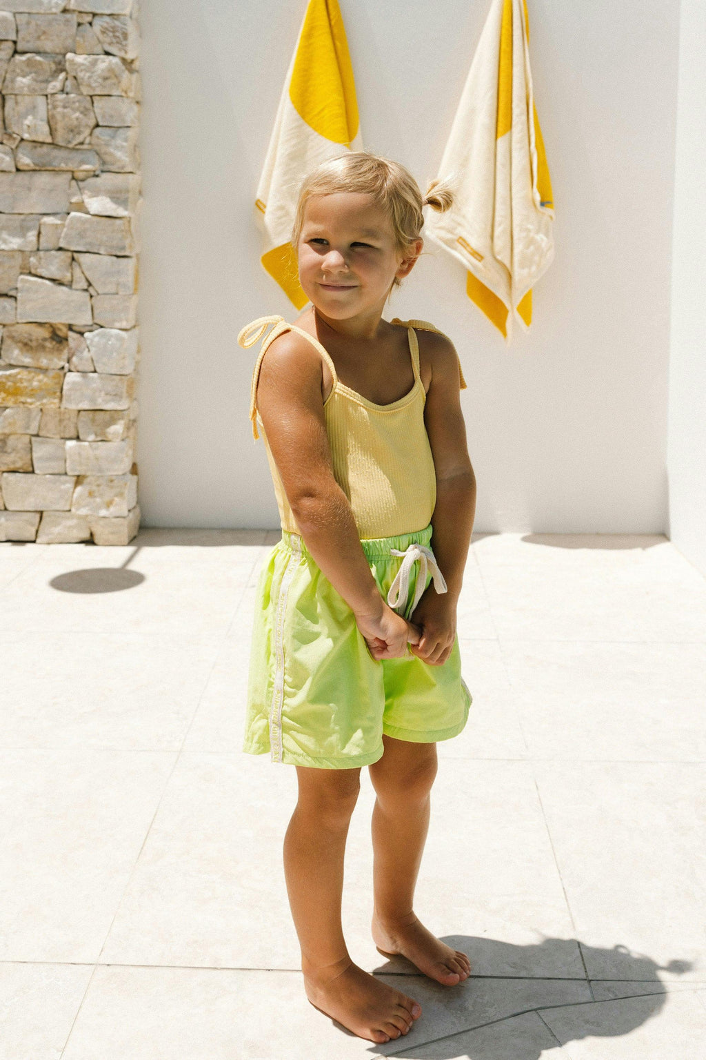 Kids Colour Pop Hybrid Swim Shorts - Green