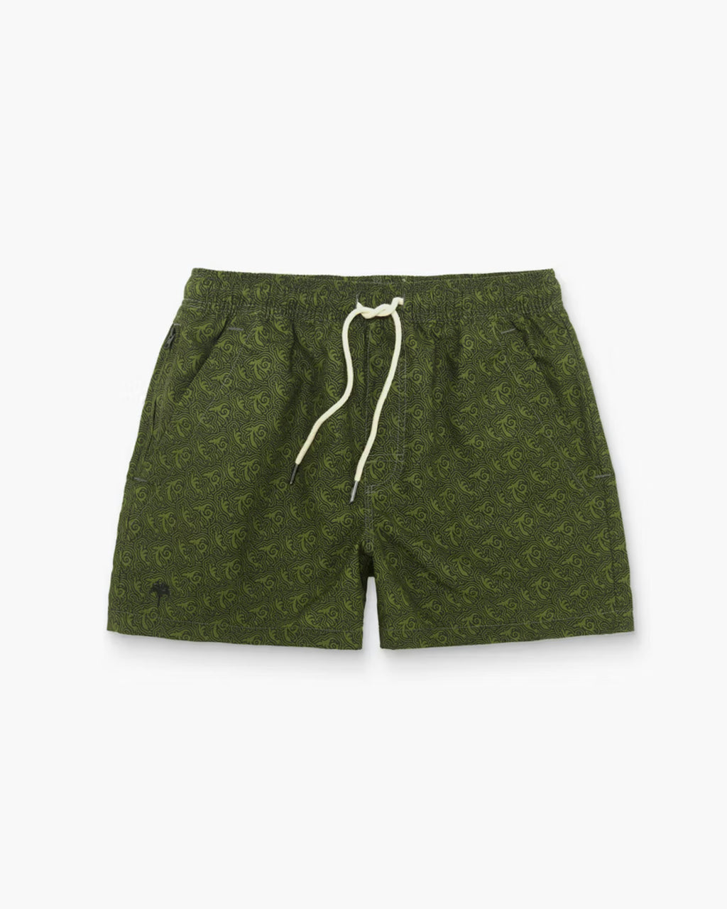 OAS Green Squiggle Swim Shorts