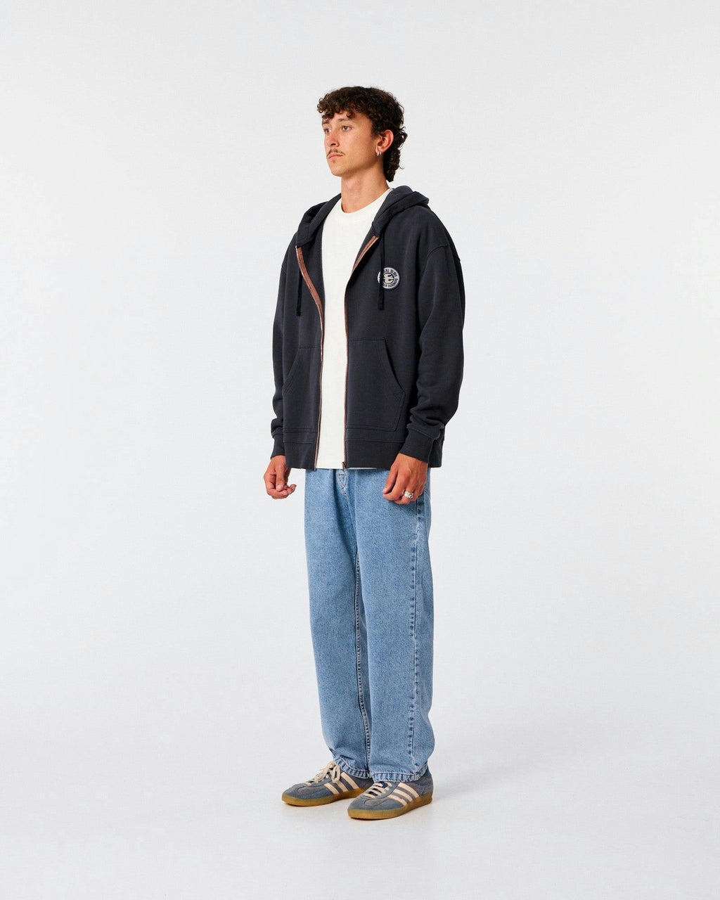 Sun Cured Zip Hood - Vintage Black