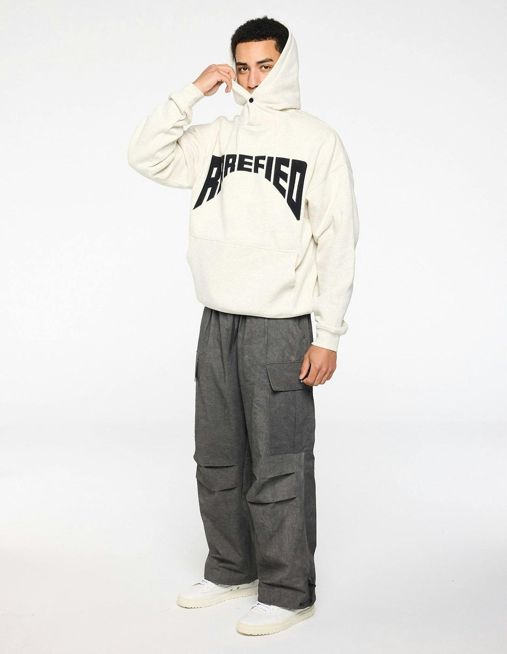 Curved Logo Hoodie