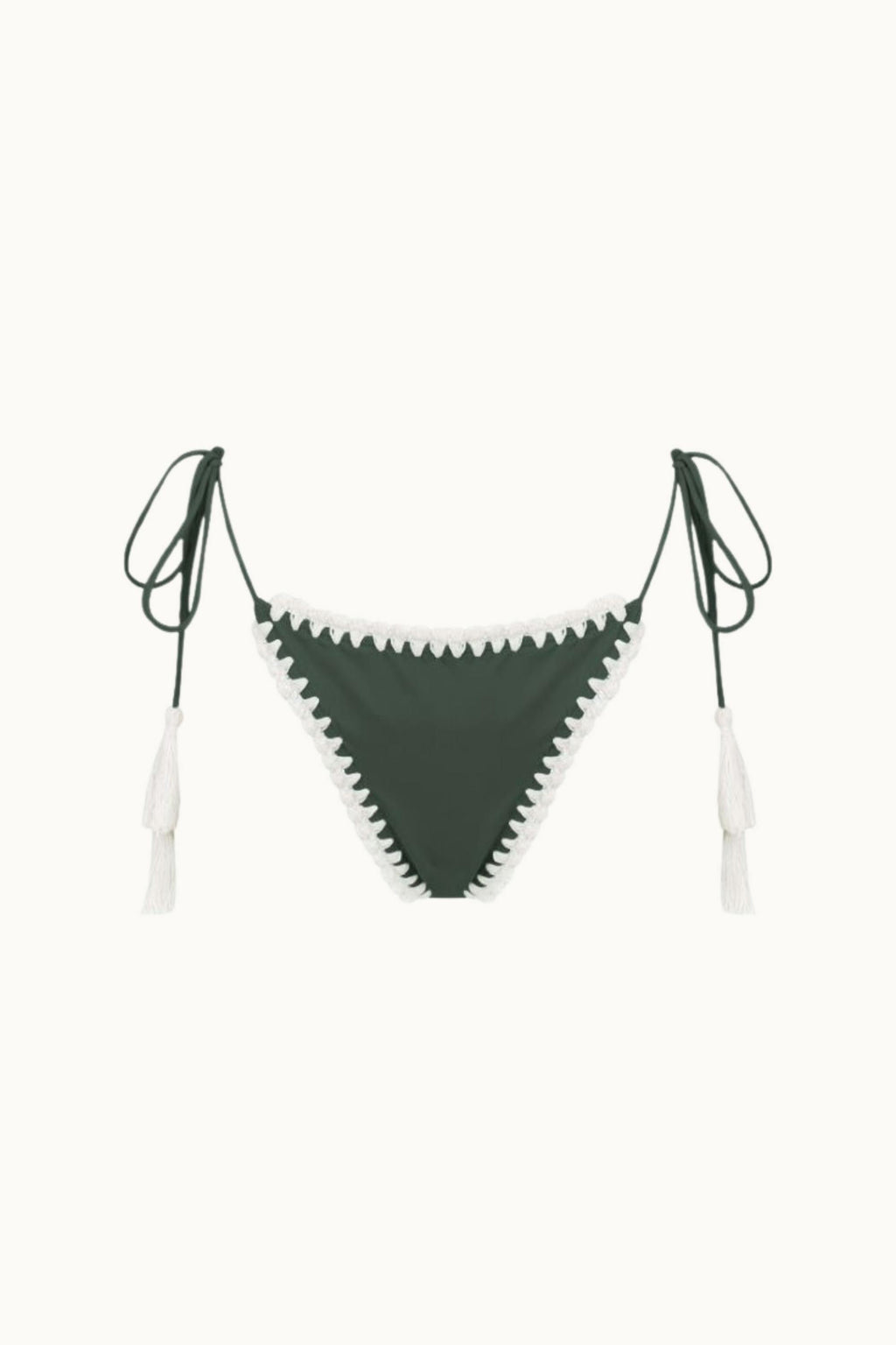PEACHES CROCHET TRIM KINI BRIEF - NOIR