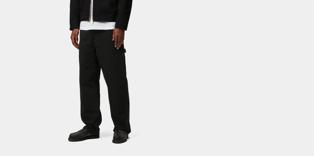 Carhartt WIP OG Single Knee Pants in Black Rinsed