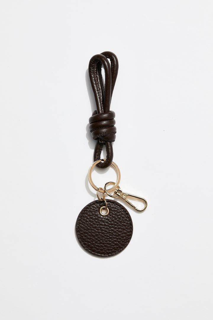 Knotted Keyring | Chocolate Gold