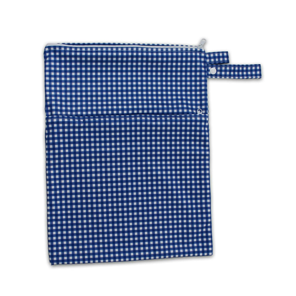 Tyoub Stay-dry Zip Wet Bag– Blue Gingham