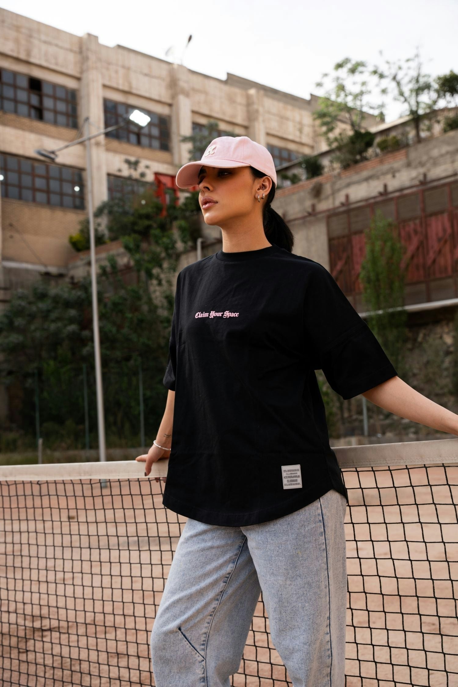 Clubman "FLARE" Tee – Black/Pink