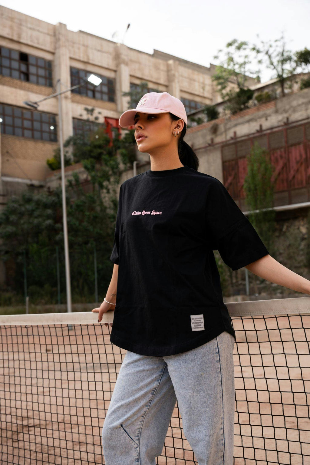 Clubman "FLARE" Tee – Black/Pink