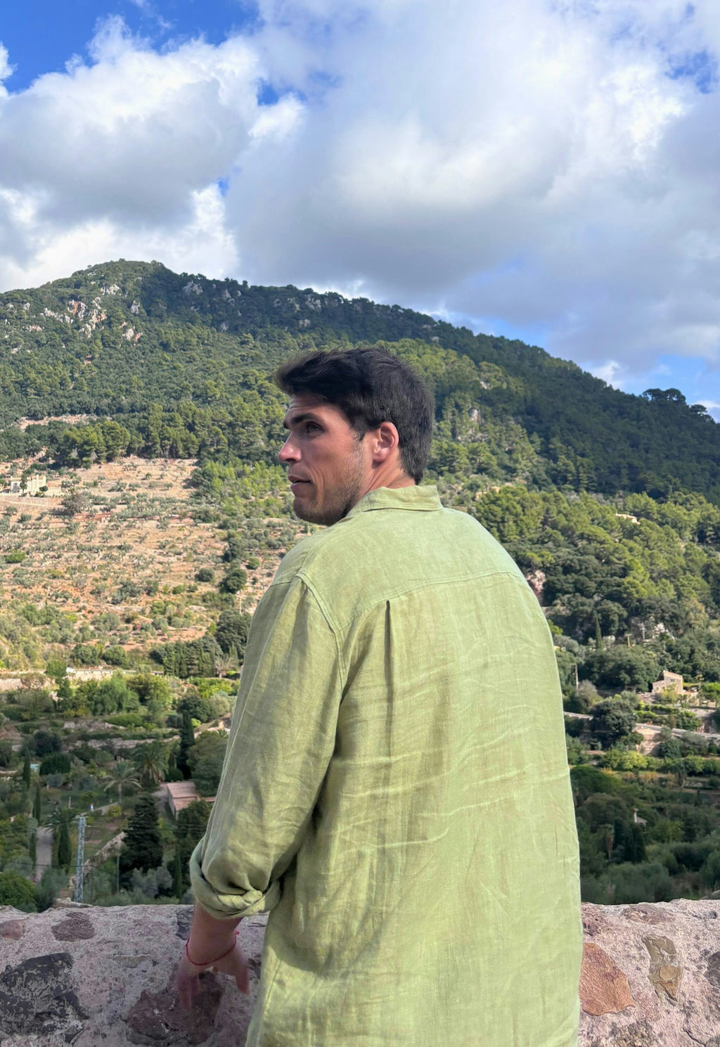 Linen Shirt Sage Green