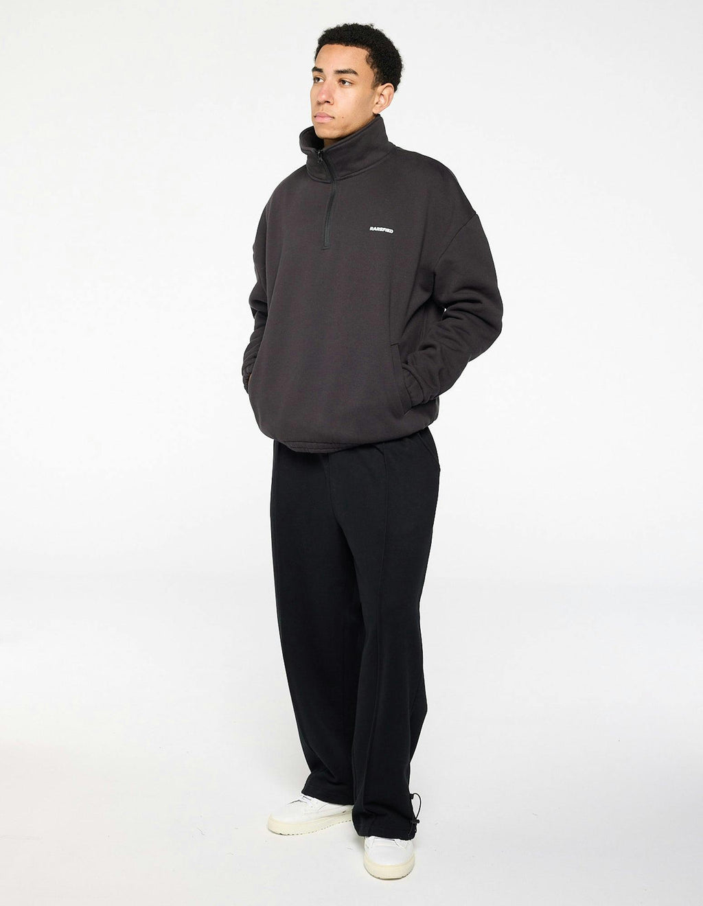 Quarter Zip Jumper - Charcoal