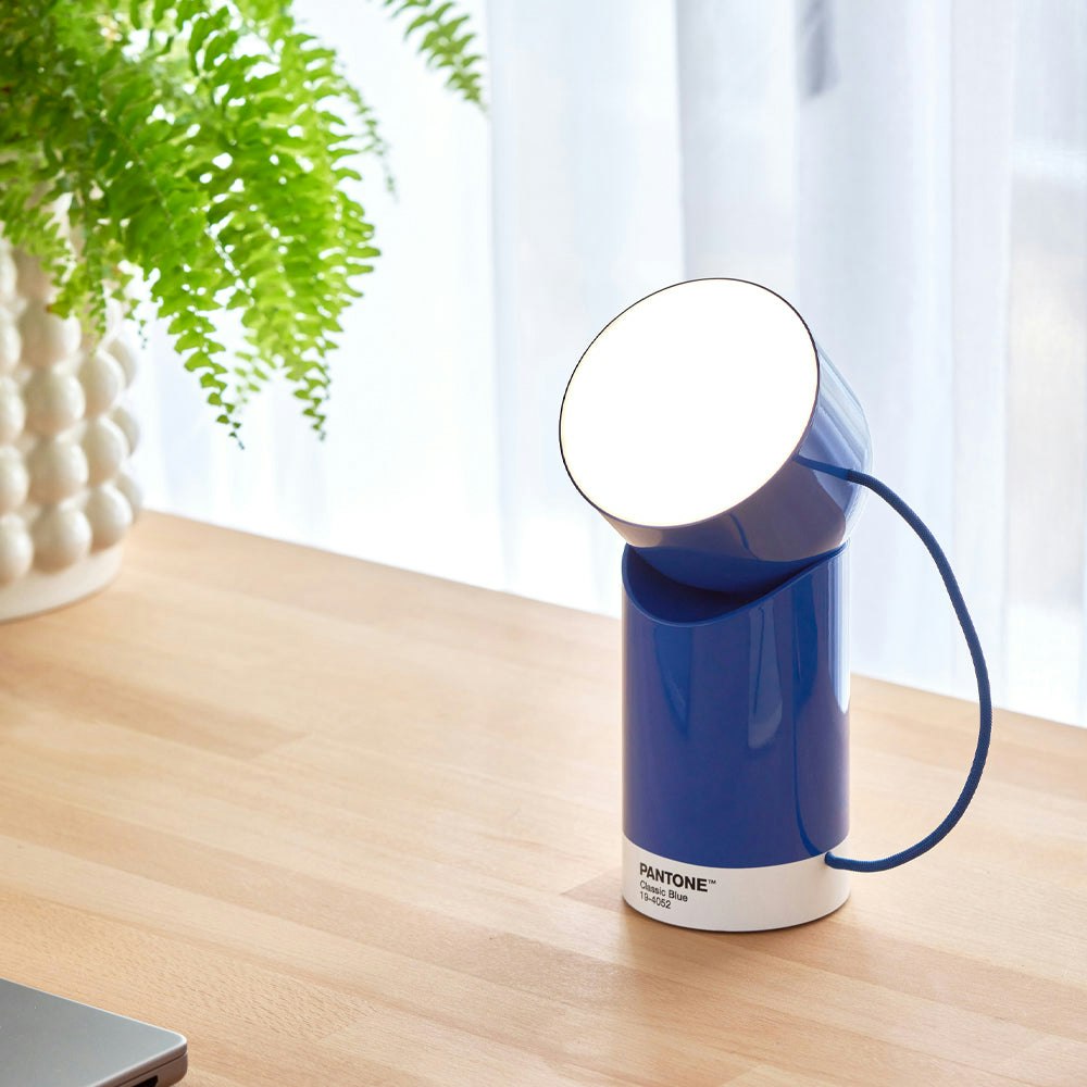Lexon Orbe Portable Led Lamp With Moving Head PANTONE - Classic Blue