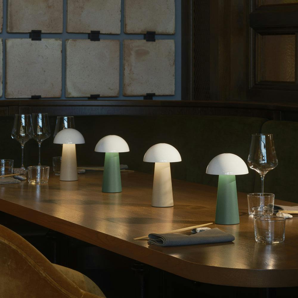 Kreafunk Bello Lamp, Portable And Rechargeable - Light Wood