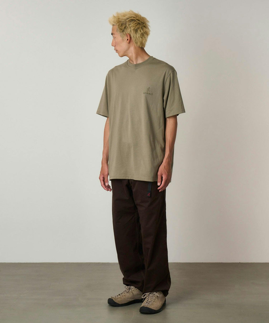 Gramicci One Point Logo Tee in Khaki
