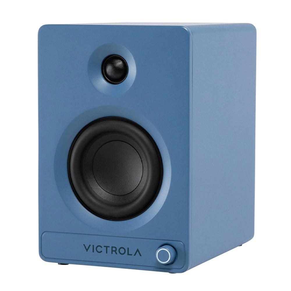 Victrola Tempo Bookshelf Speakers - Blue