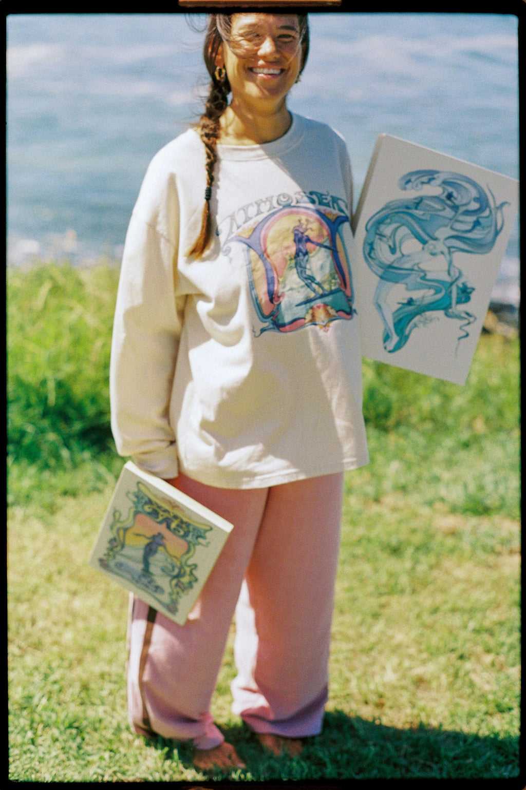 'Saline Shrine' By Angie Samblotte x Atmosea - Artist Oversized Longsleeve Tee
