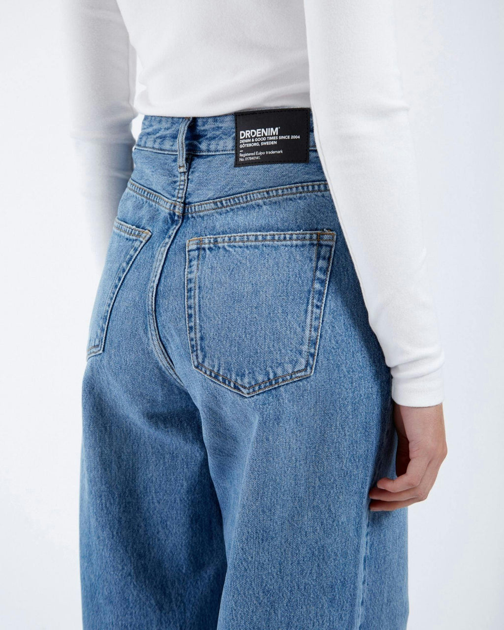 Donna Baggy Jeans - Stream Sky Used