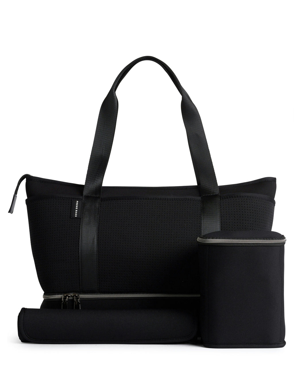 Prene | The Sunday Bag (BLACK) Neoprene Tote / Baby / Travel Bag