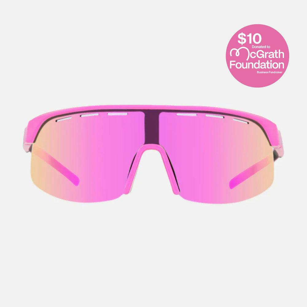 Velocity - Frame: Gloss Pink   Lens: Grey with External Pink Iridium plus Venting