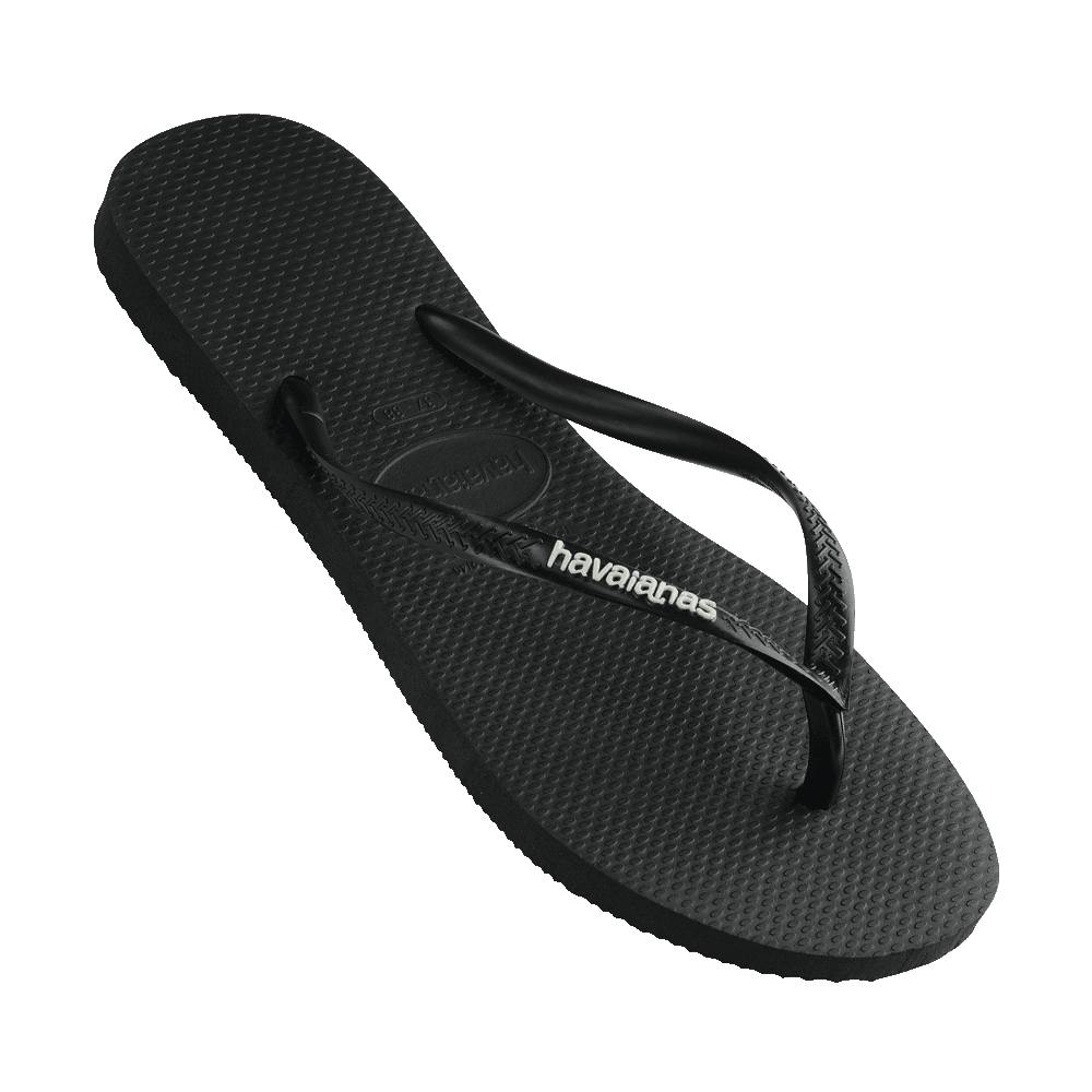 Slim Rubber Logo Thongs