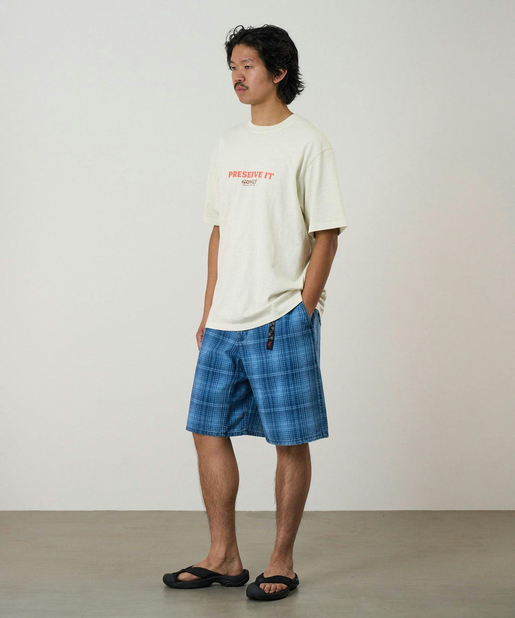 Gramicci Footprints Tee in Natural Pigment