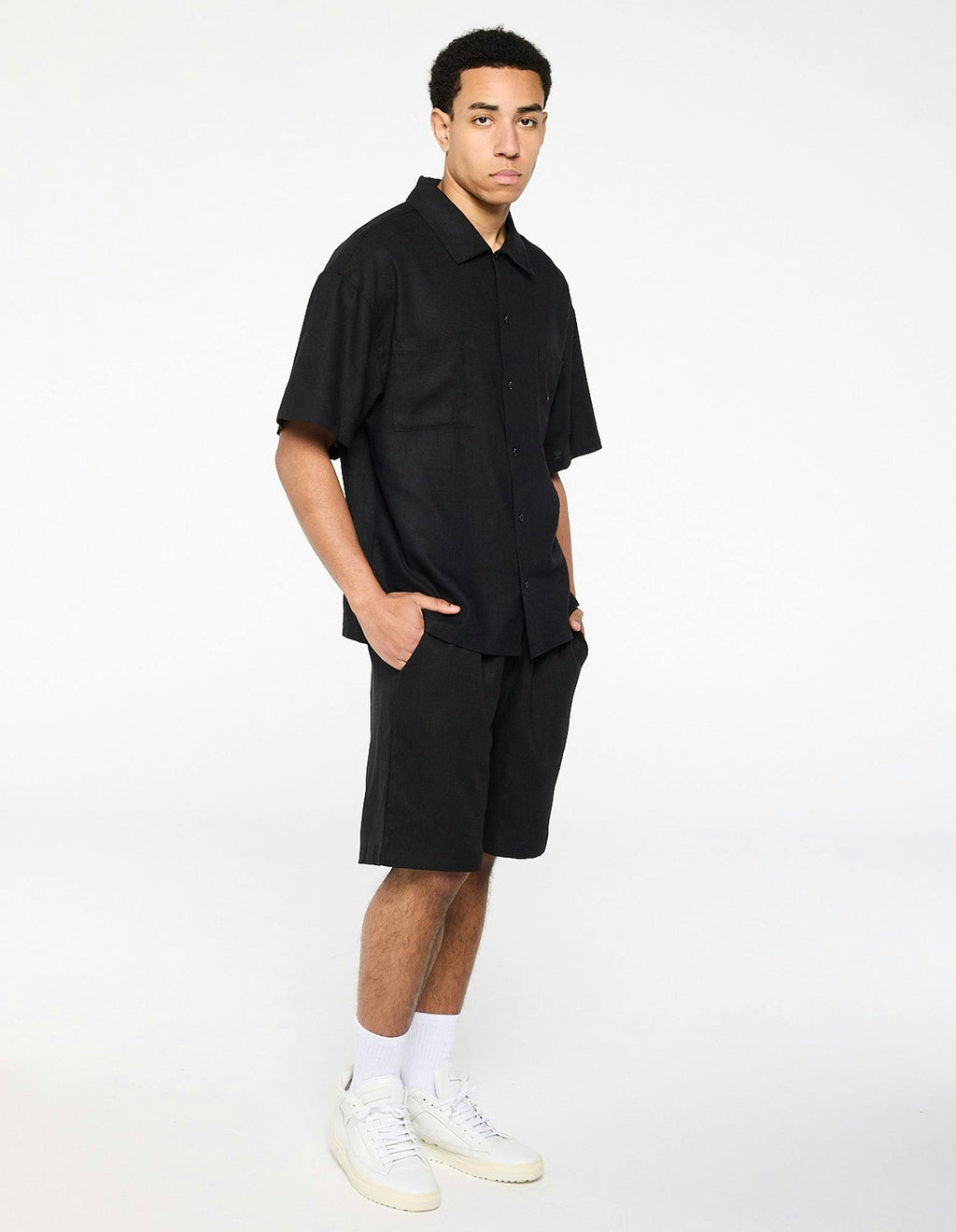 Linen Summer Shirt - Black