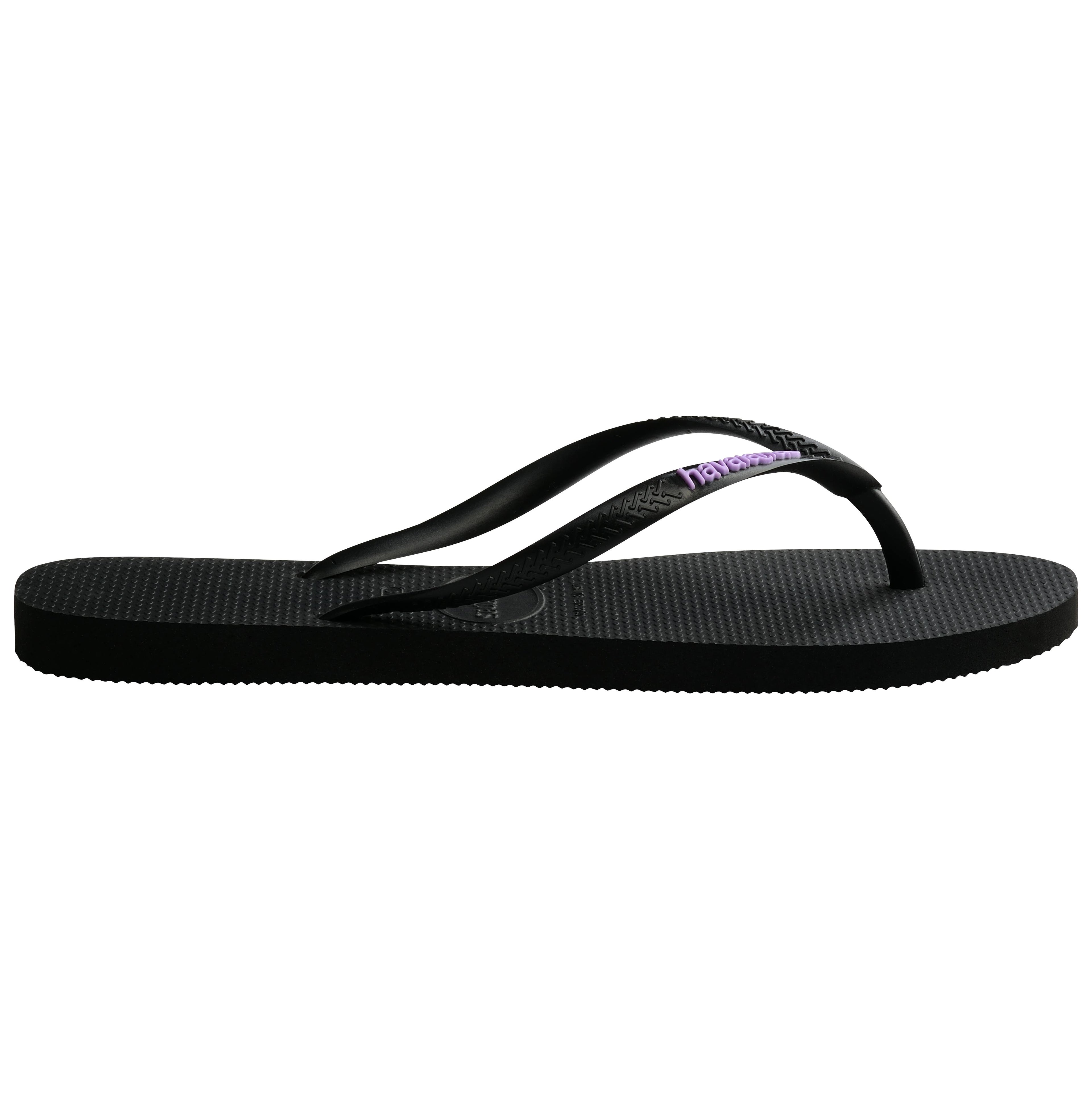 Slim Rubber Logo Thongs