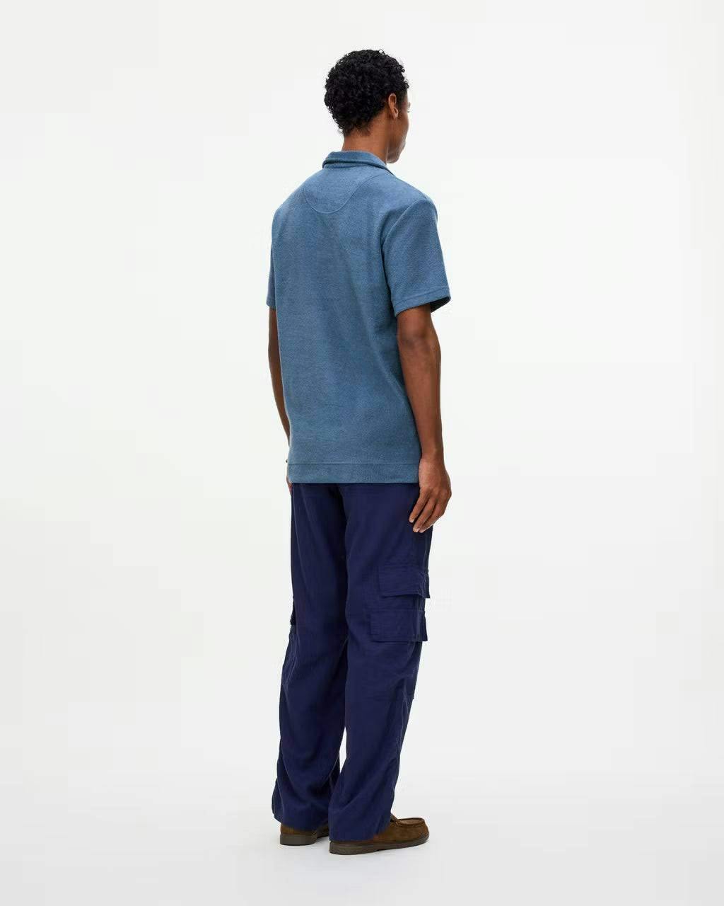 OAS Terry Polo Shirt in Coronet Blue