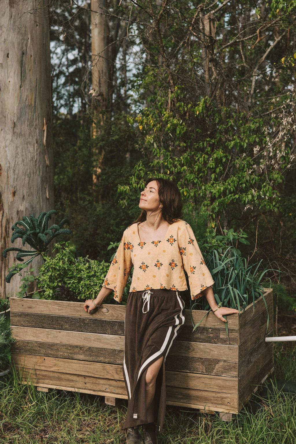 Terry Smock Top Nasturtium