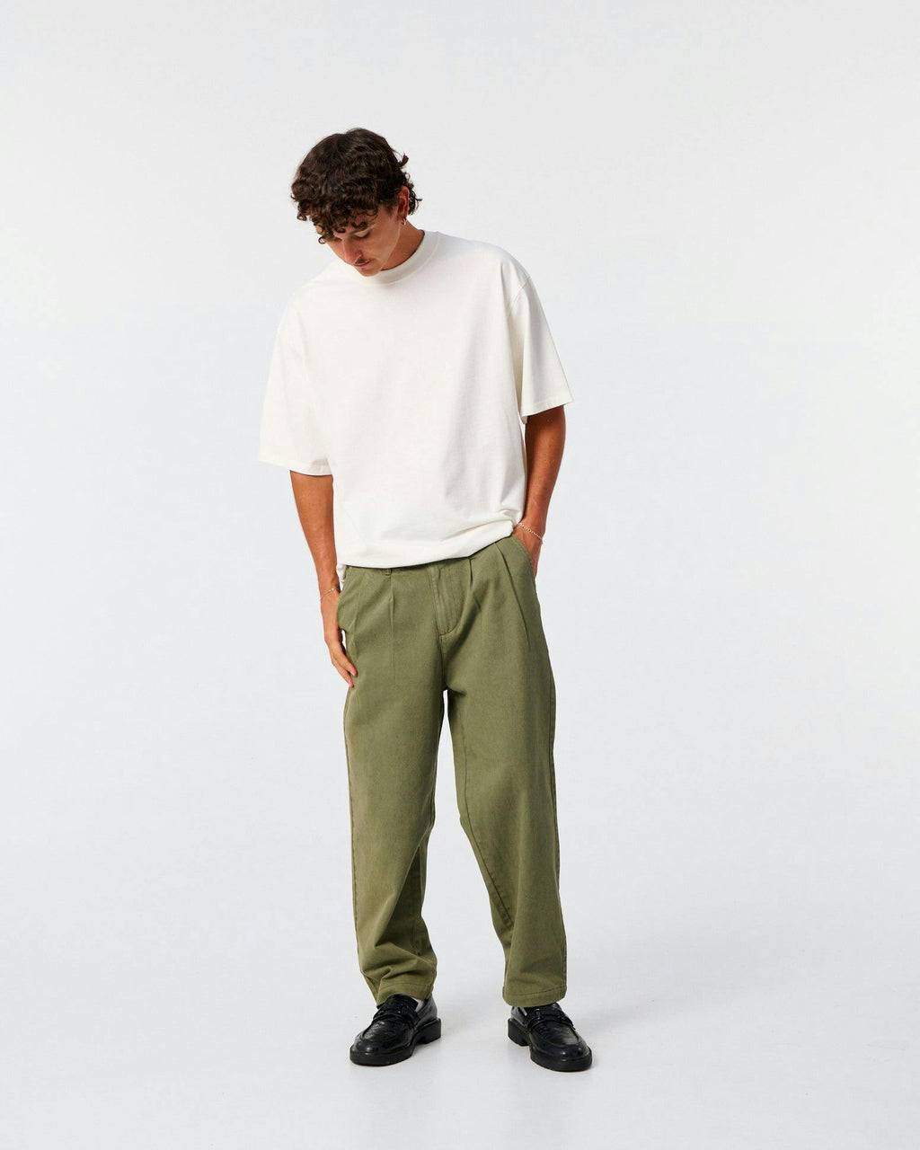 Harro Twill Pant - Dusty Green