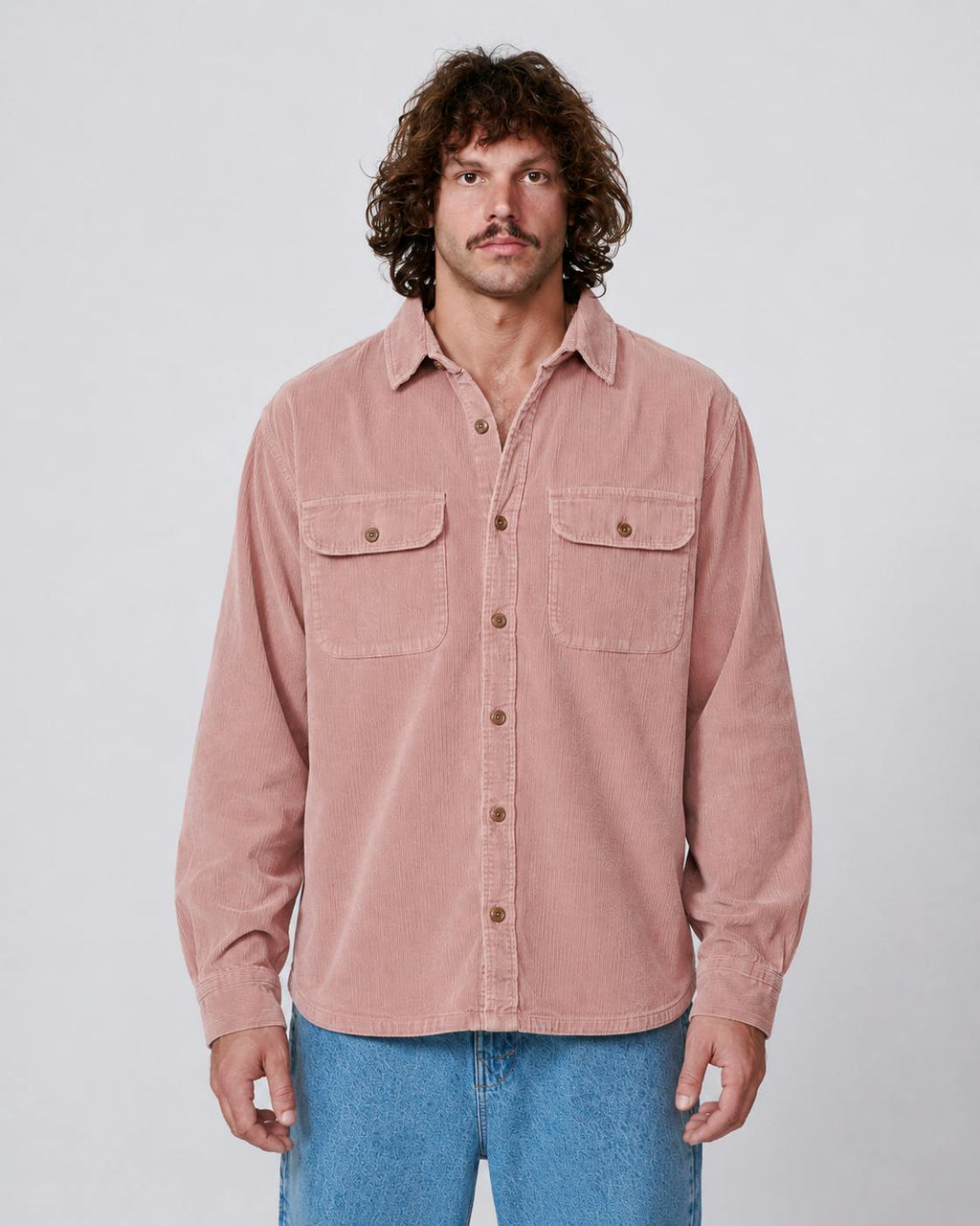 Lazy Boy Cord Shirt - Dusty Rose