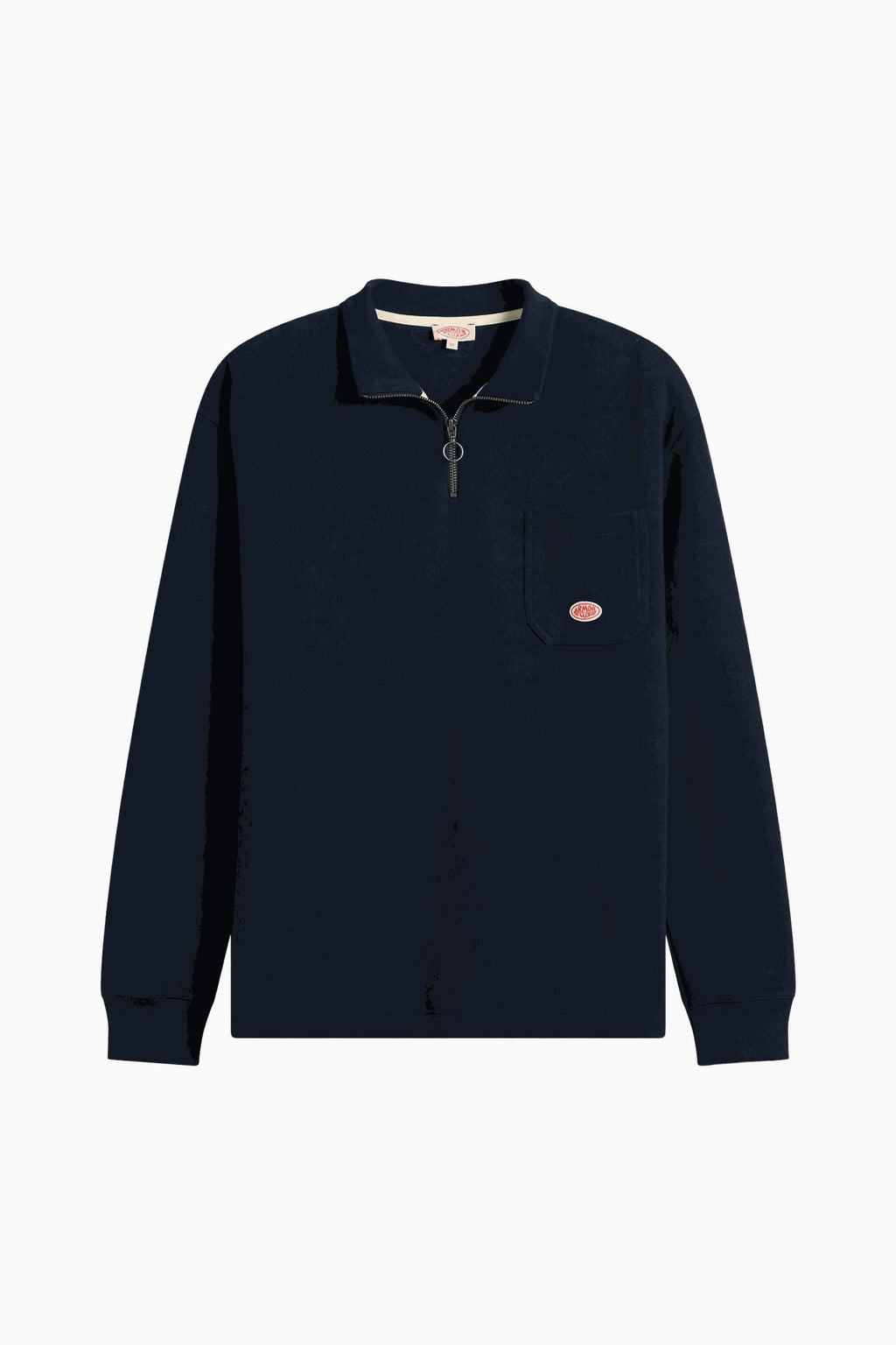 Armor Lux Heritage Cotton Quarter Zip in Navy