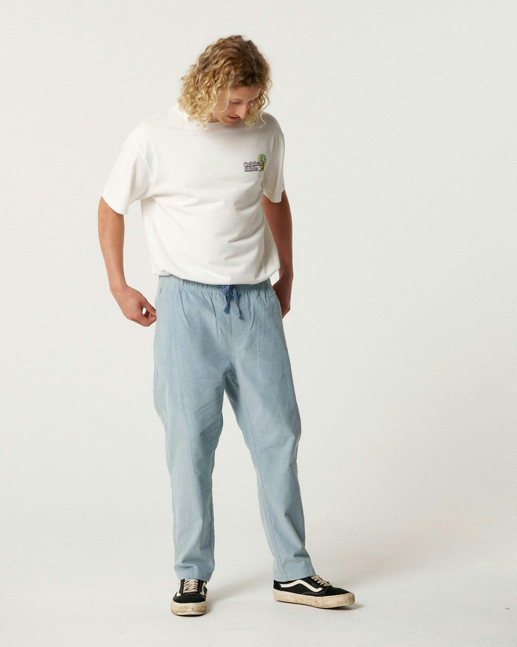 All Day Cord Pant - Dusty Blue