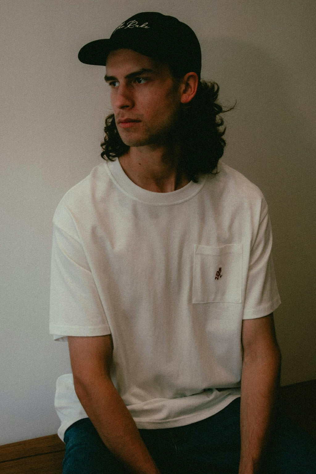 Gramicci One Point Pocket Tee in White